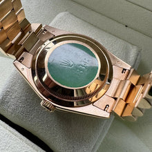 Load image into Gallery viewer, 36mm President Gold 118348 Box - Factory Diamond Bezel and Diamond Dial
