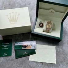 Load image into Gallery viewer, 36mm President Gold 118348 Box - Factory Diamond Bezel and Diamond Dial
