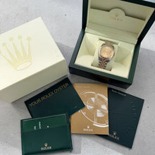Load image into Gallery viewer, 36mm Rolex 116233 Datejust Gold Dial Jubilee Box
