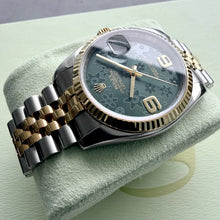 Load image into Gallery viewer, 36mm Rolex 116233 Datejust Jubilee Box Papers Green Floral -August 2027 Warranty
