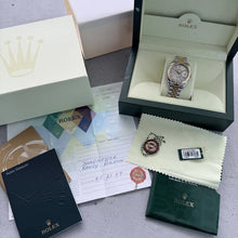 Load image into Gallery viewer, 36mm Rolex 116233 Datejust Silver Dial Jubilee Box Papers + caseback sticker!
