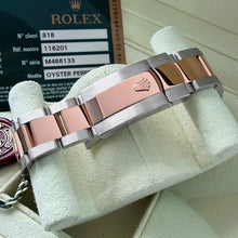 Load image into Gallery viewer, 36mm Rolex Datejust 116201 Two Rose Gold Roman Numerals Dial - Box + Papers
