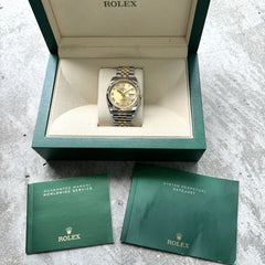 36mm Rolex Datejust 116233 Two Tone Gold dial - Box