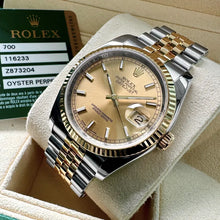 Load image into Gallery viewer, 36mm Rolex Datejust 116233 Two Tone Gold dial - Box + Papers

