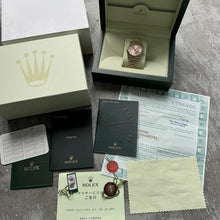 Load image into Gallery viewer, 36mm Rolex President Gold 118238 Box Papers - Tropical Pink Diamond Dial
