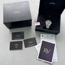 Load image into Gallery viewer, 36mm Tudor Black Back 36 Blue Dial 79500 – Box / Papers + Receipt
