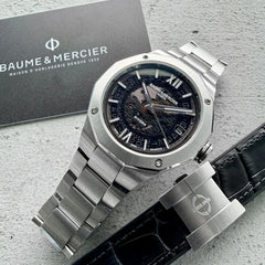 39mm Baume & Mercier Riviera M0A10748 - Box + Papers + extra Strap!