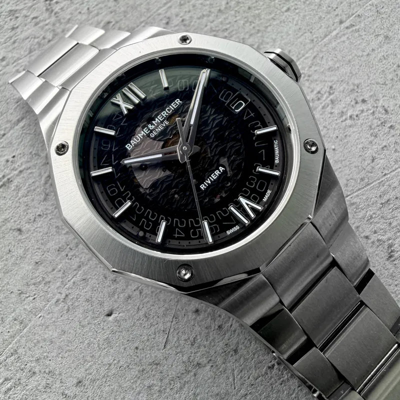 39mm Baume & Mercier Riviera M0A10748 - Box + Papers + extra Strap!