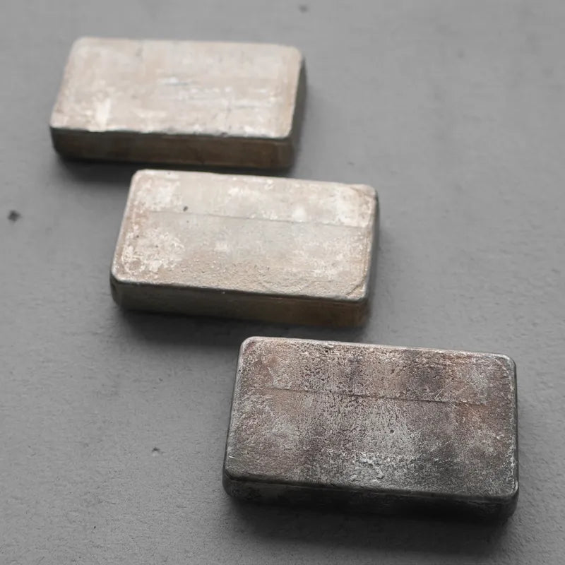 3 Consecutive 10 oz Engelhard .999 Silver Poured bar 5 digit Serial