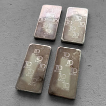 Load image into Gallery viewer, 4 Consecutive Johnson Matthey 10 oz .999 Silver Bar TD Toronto Dominion Bank Bar
