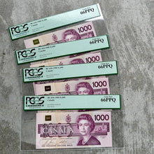 Load image into Gallery viewer, 4-consecutive-1988-1000-canada-notes-pcgs-gem-66
