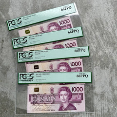 4-consecutive-1988-1000-canada-notes-pcgs-gem-66