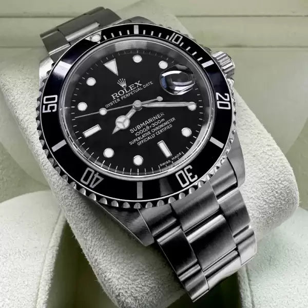 40mm Rolex Submariner 16610 – Box Papers + Bezel Protector! - SEL +No Holes Cas