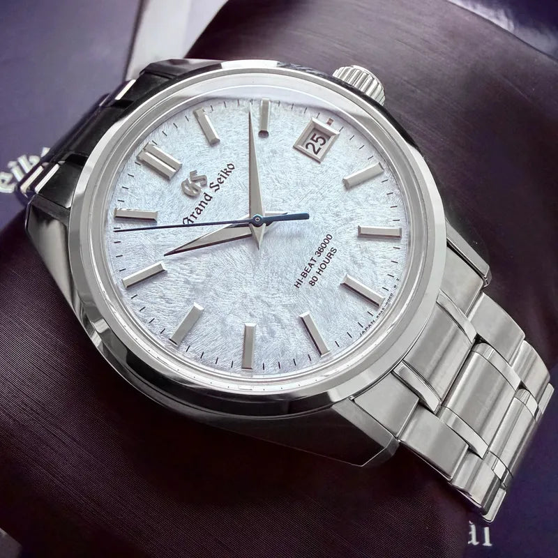 40mm Seiko Heritage Snowscape Ice Blue dial SLGH013 - Box and Papers