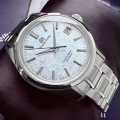 40mm Seiko Heritage Snowscape Ice Blue dial SLGH013 - Box and Papers