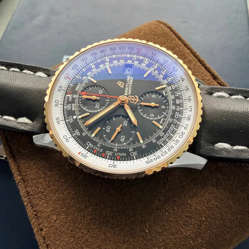 41mm Breitling Navitimer U13324 U13324211B1A1 - Gold Bezel - Box Papers