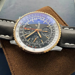 41mm Breitling Navitimer U13324 U13324211B1A1 - Gold Bezel - Box Papers