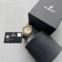 Load image into Gallery viewer, 42mm 18k Rose Gold Hublot 342.0x.2610.lr - Box Papers - Diamond Bezel and Lugs!

