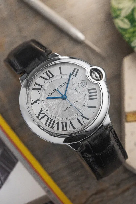 42mm Cartier Ballon Blue Stainless Steel 3765 - Automatic Movement