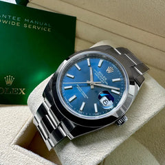 42mm Rolex Datejust II Blue Dial 126300 Box