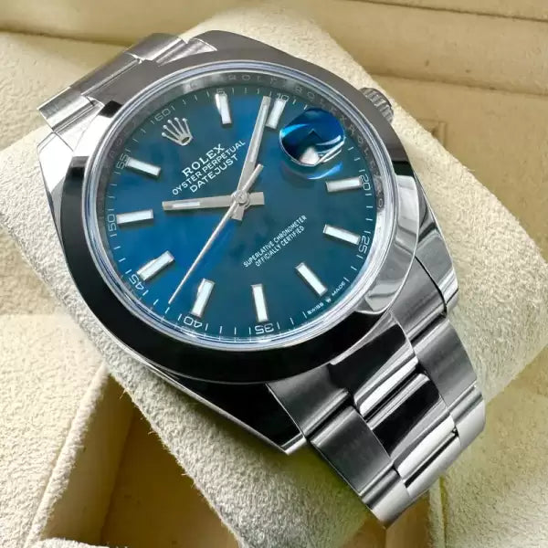 42mm Rolex Datejust II Blue Dial 126300 Box