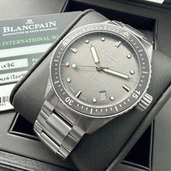 43mm Blancpain Fifty Fathoms Bathyscaphe Titanium 5000-1210-98S - Box Papers