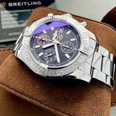 43mm Breitling Avenger black dial A13381 - Box Papers