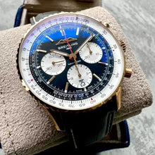 Load image into Gallery viewer, 43mm Breitling RB0138 Rose Gold Navitimer B01 - Box + Papers - Fully Stickered

