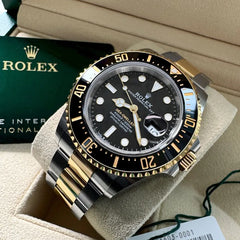 43mm Rolex Ceramic Sea Dweller 126603 Two Tone - Box / Papers