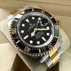 43mm Rolex Ceramic Sea Dweller 126603 Two Tone - Box / Papers