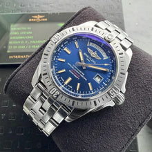Load image into Gallery viewer, 44 Breitling Galactic 44 A45310 - Box and Papers + Blue Dial
