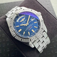 Load image into Gallery viewer, 44 Breitling Galactic 44 A45310 - Box and Papers + Blue Dial
