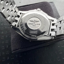 Load image into Gallery viewer, 44 Breitling Galactic 44 A45310 - Box and Papers + Blue Dial
