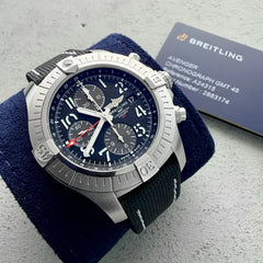 45mm Breitling GMT Avenger Black dial A24315 - Box Papers - Warranty to 2028