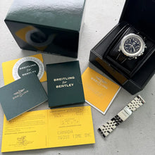 Load image into Gallery viewer, 48mm Breitling Bentley Chronograph Automatic A44362 Box and Papers + Extra Strap
