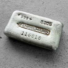 Load image into Gallery viewer, 5 oz Engelhard .999 Silver Poured bar
