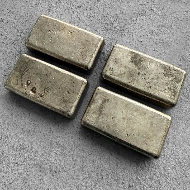 5 oz Engelhard .999 Silver Poured bar - 4 Consecutive!