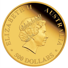 Load image into Gallery viewer, Australia 2017 500$ Kangaroo ARGYLE PINK DIAMOND 2 oz Gold Coin - 300 Mintage!
