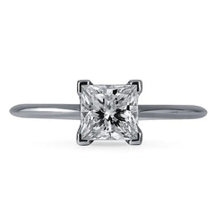 Authentic Tiffany and Co. Platinum Diamond Princess 1.01 I Ring - IF