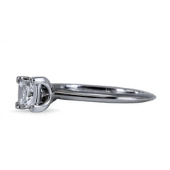 Authentic Tiffany and Co. Platinum Diamond Princess 1.01 I Ring - IF