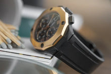 Load image into Gallery viewer, Baume Mercier 43mm Riviera Chronograph 8712  Solid 18K gold Bezel
