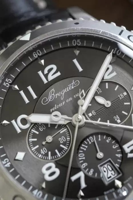 Breguet Type XX XXI XXII Transatlantic Flyback Stainless 3810 - Box and Papers