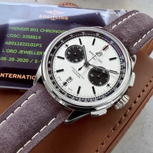 Load image into Gallery viewer, Breitling 42mm B01 Premier Chronograph AB0118 Panda Dial - Box + Papers
