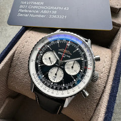 Breitling 43mm Navitimer 1 B01 Automatic AB0138 Box Papers