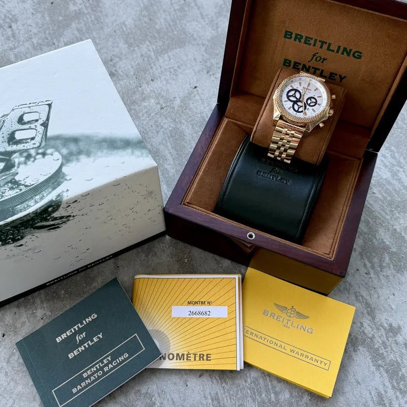 Breitling Bentley Gold – Box + Papers R2536621 / G733