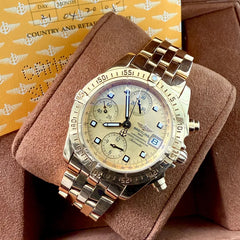 Breitling Cockpit 18k Solid Yellow Gold K13356 - Box Papers - 257 Grams
