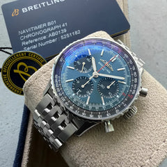 Breitling Navitimer AB0139 B01 Movement - Blue Dial - Box Papers