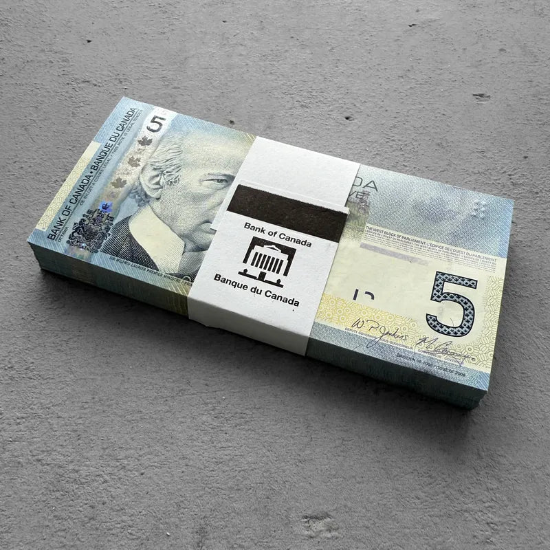 Bundle Canada $5 Notes 100 consecutive - With Bank of Canada Wrapper!