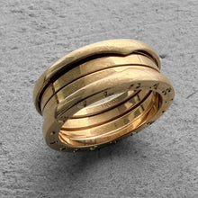 Load image into Gallery viewer, Bvlgari zero 1 B.zero1 Gold Ring 3 Band– 18k Rose 12.4 Grams Size 8.75 / 59
