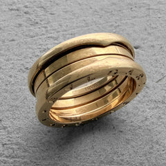 Bvlgari zero 1 B.zero1 Gold Ring 3 Band– 18k Rose 12.4 Grams Size 8.75 / 59